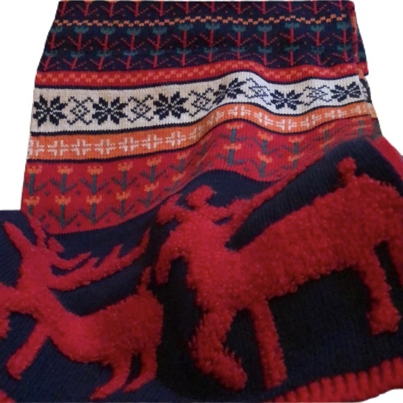 Earthbound Trading Co.  Reindeer Scarf 72” - Picture 2 of 5